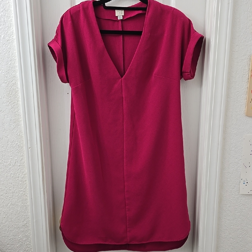 Elegant Pink V-Neck Women's Top